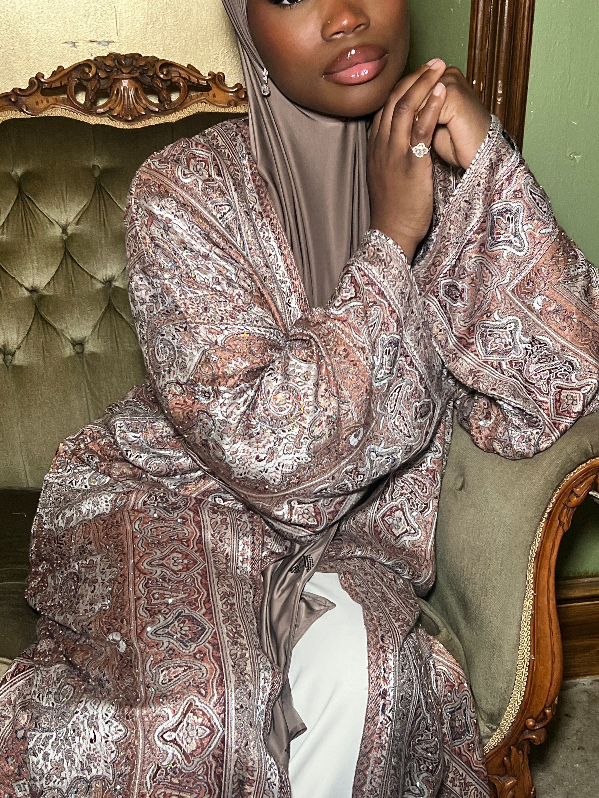 Pashmina Abaya - Flieder