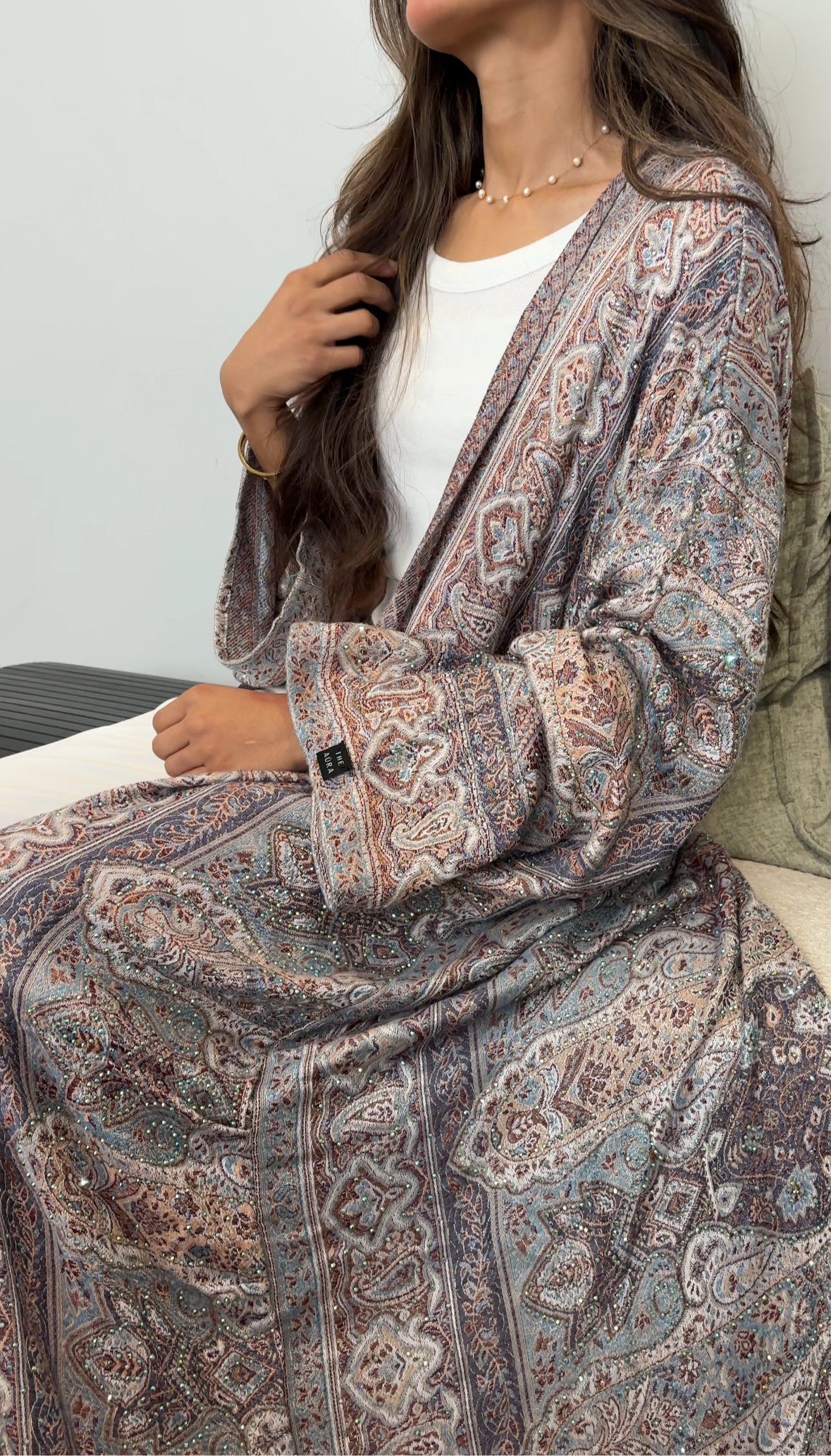 Pashmina Abaya - Dark Blue