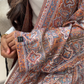 Pashmina Abaya - Burnt Orange Blue