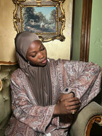 Pashmina Abaya - Brown