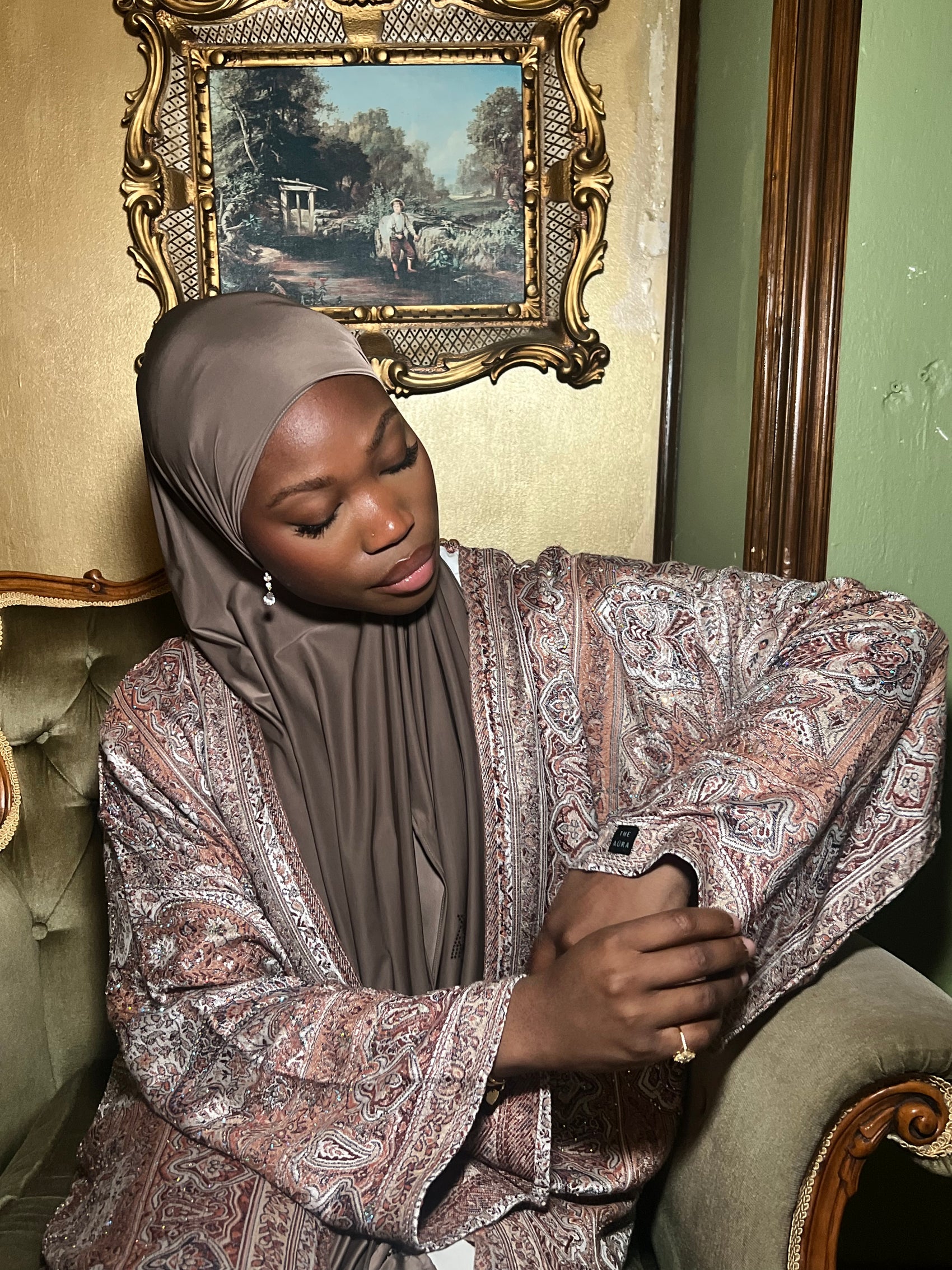 Pashmina Abaya - Flieder