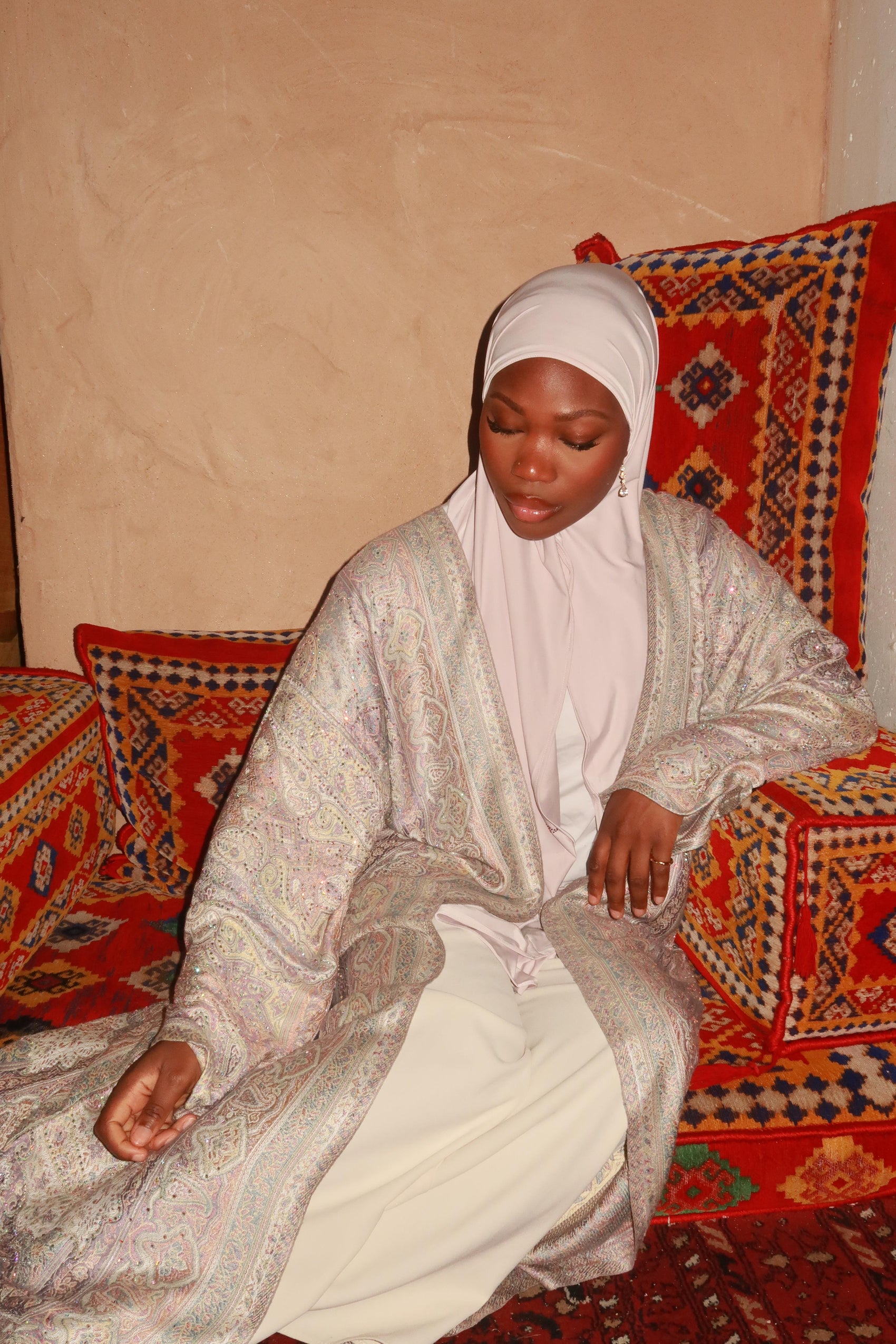 Pashmina Abaya - Flieder