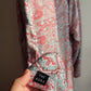 Teal Red Abaya
