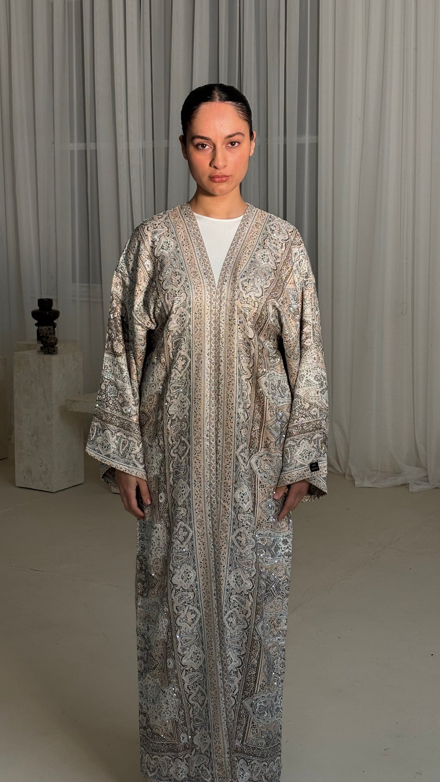 Beige Brown Abaya