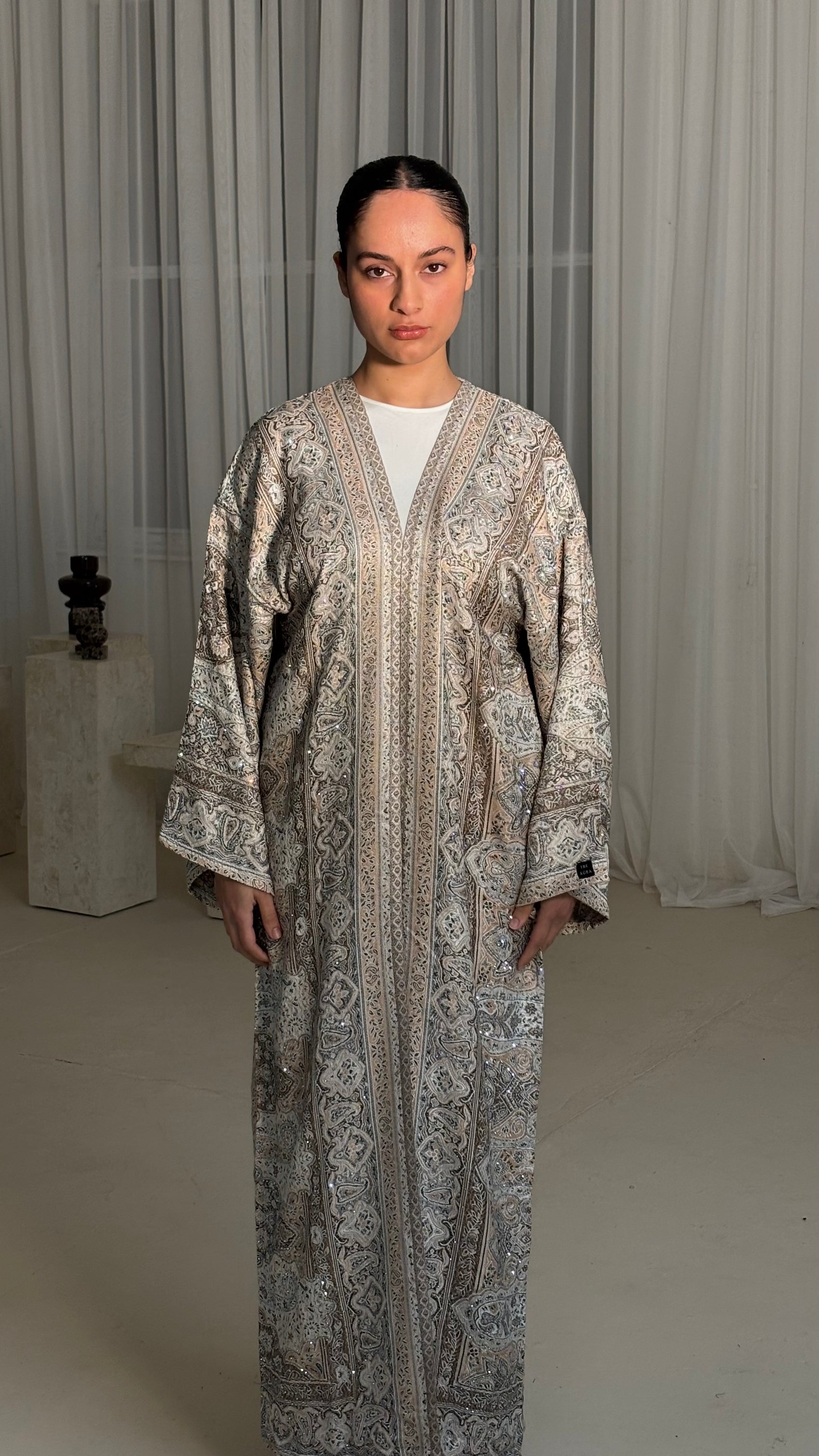 Beige Brown Abaya