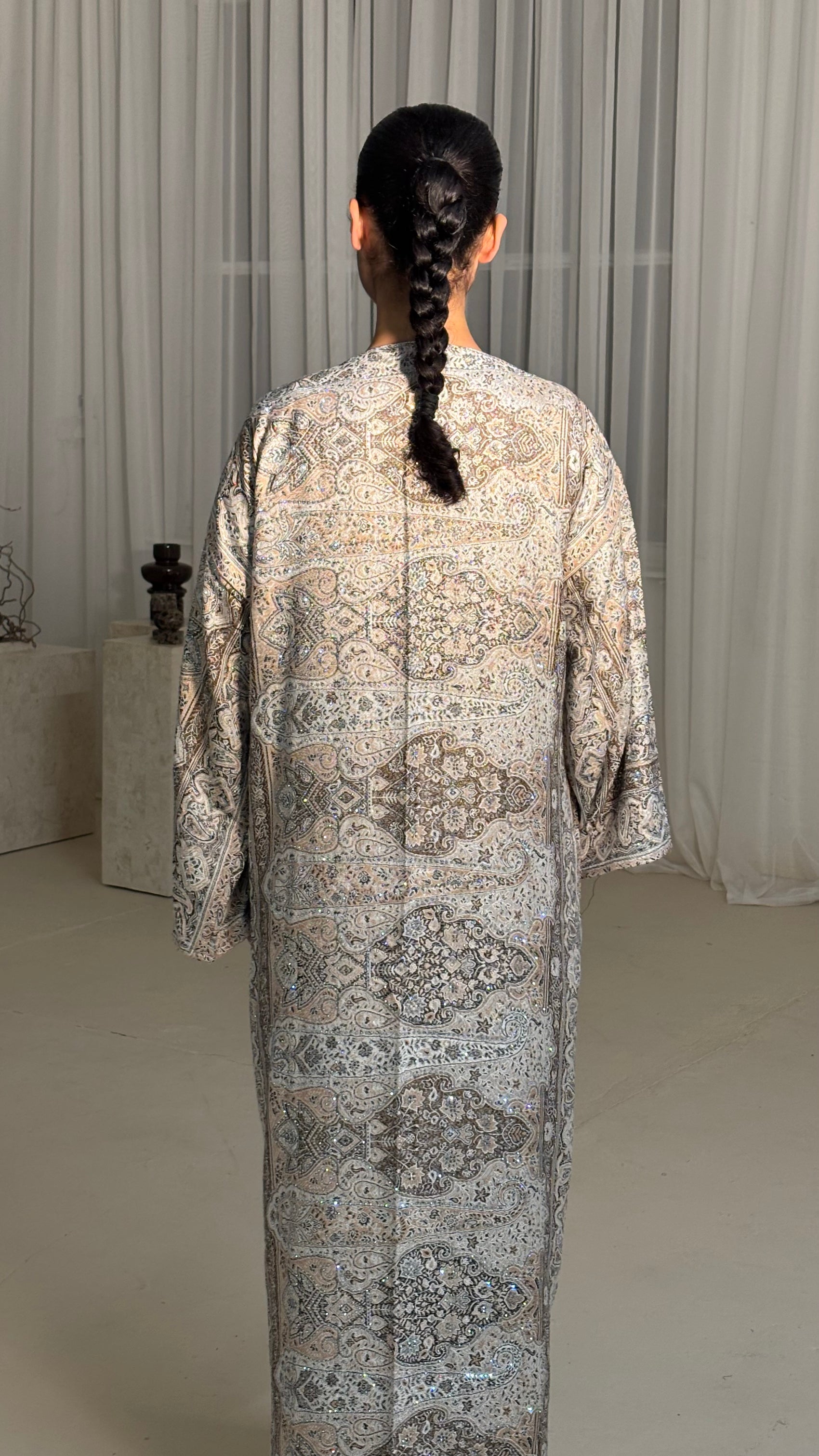 Beige Brown Abaya
