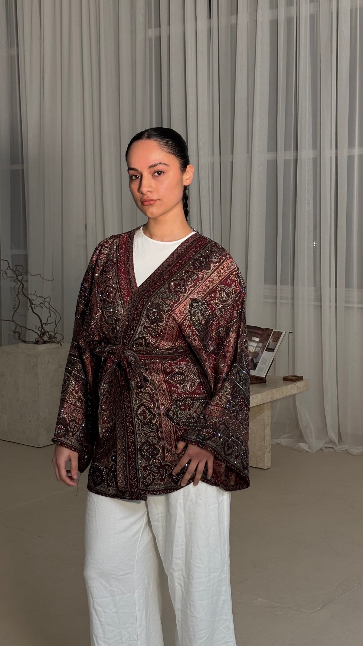 Black Red Kimono