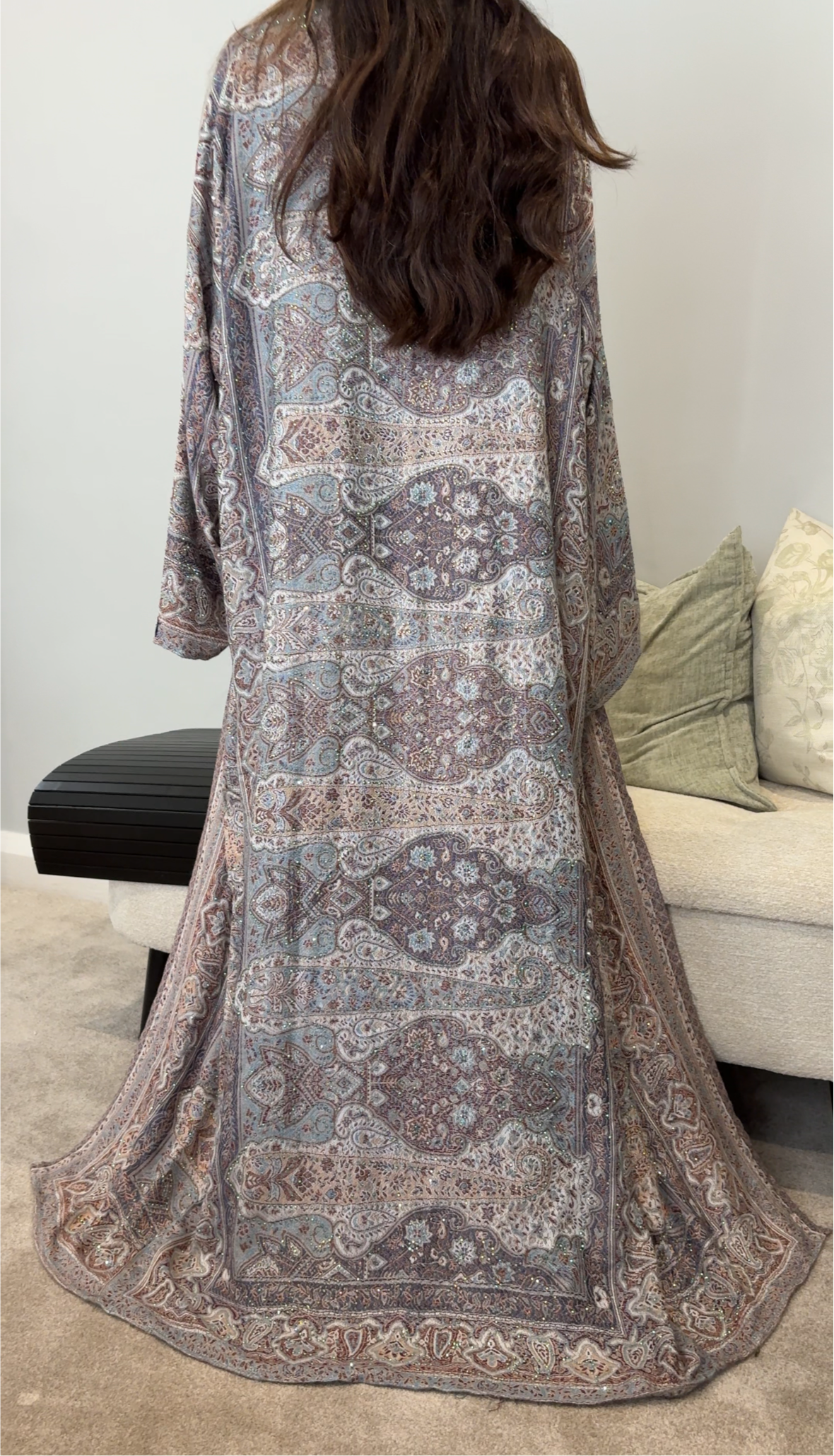 Pashmina Abaya - Dark Blue