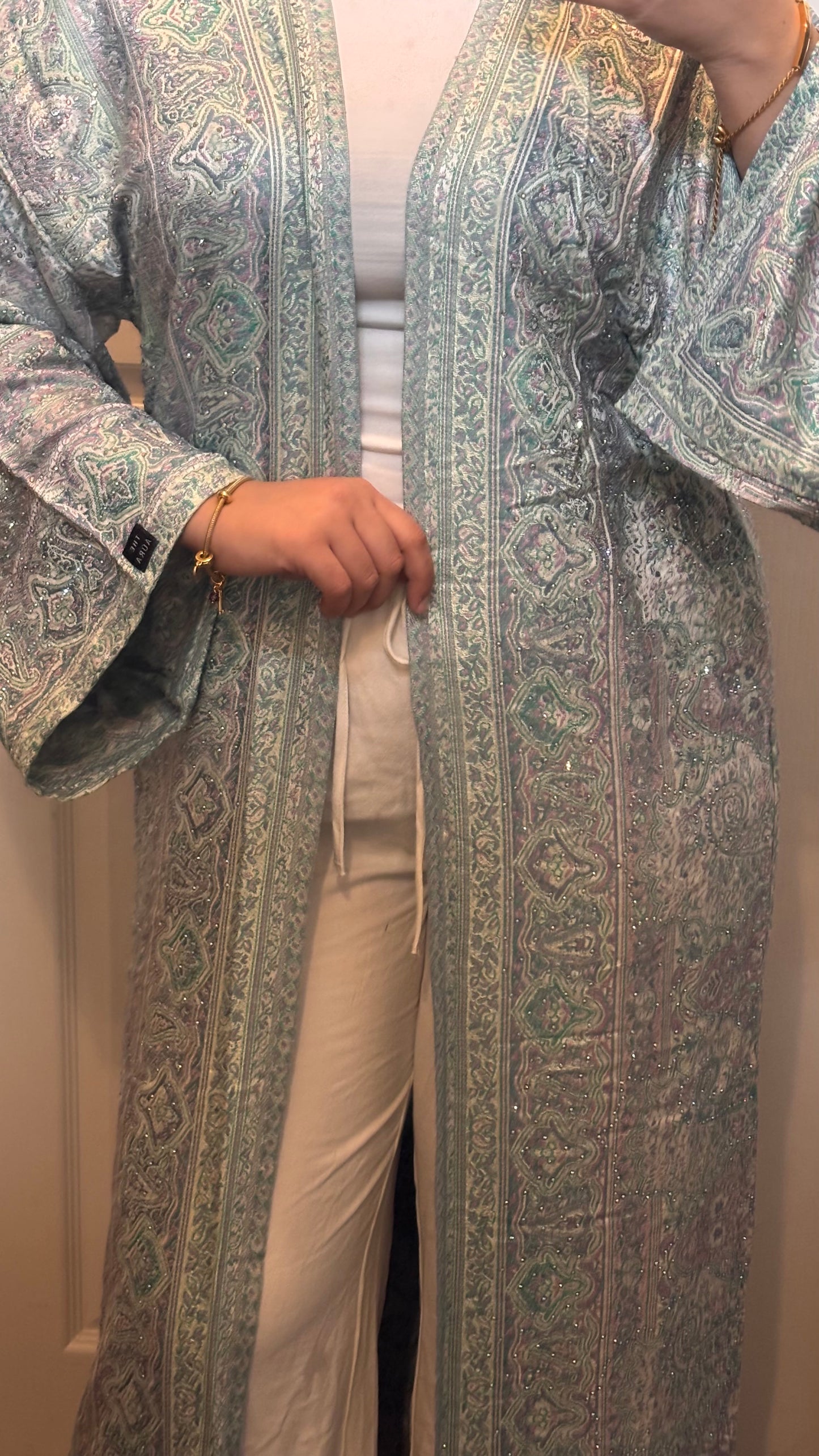 Mint green Abaya