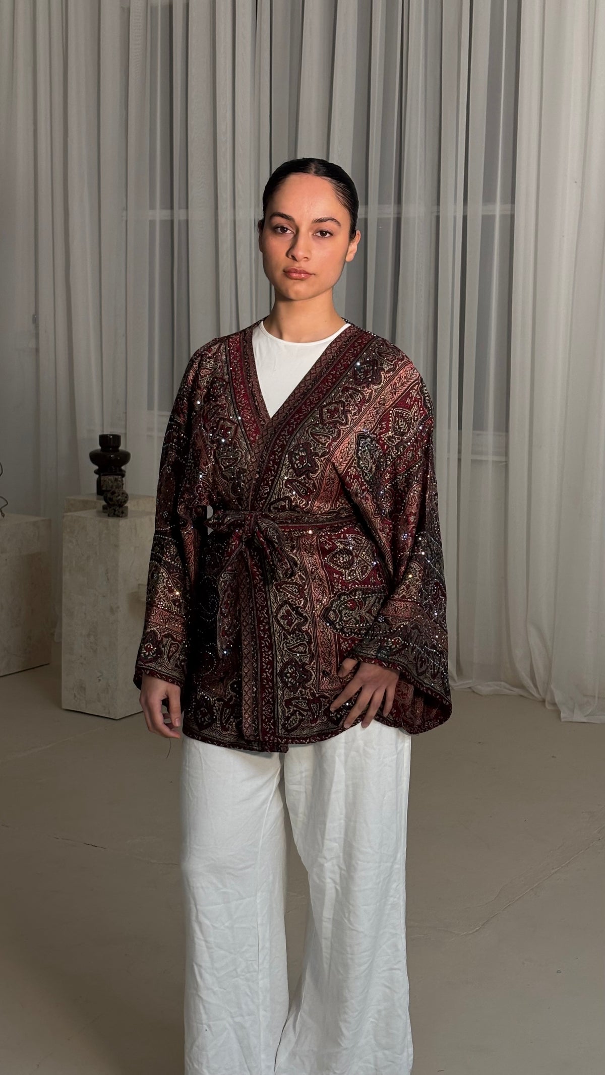 Black Red Kimono