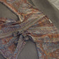 Orange Purple Wrap Top