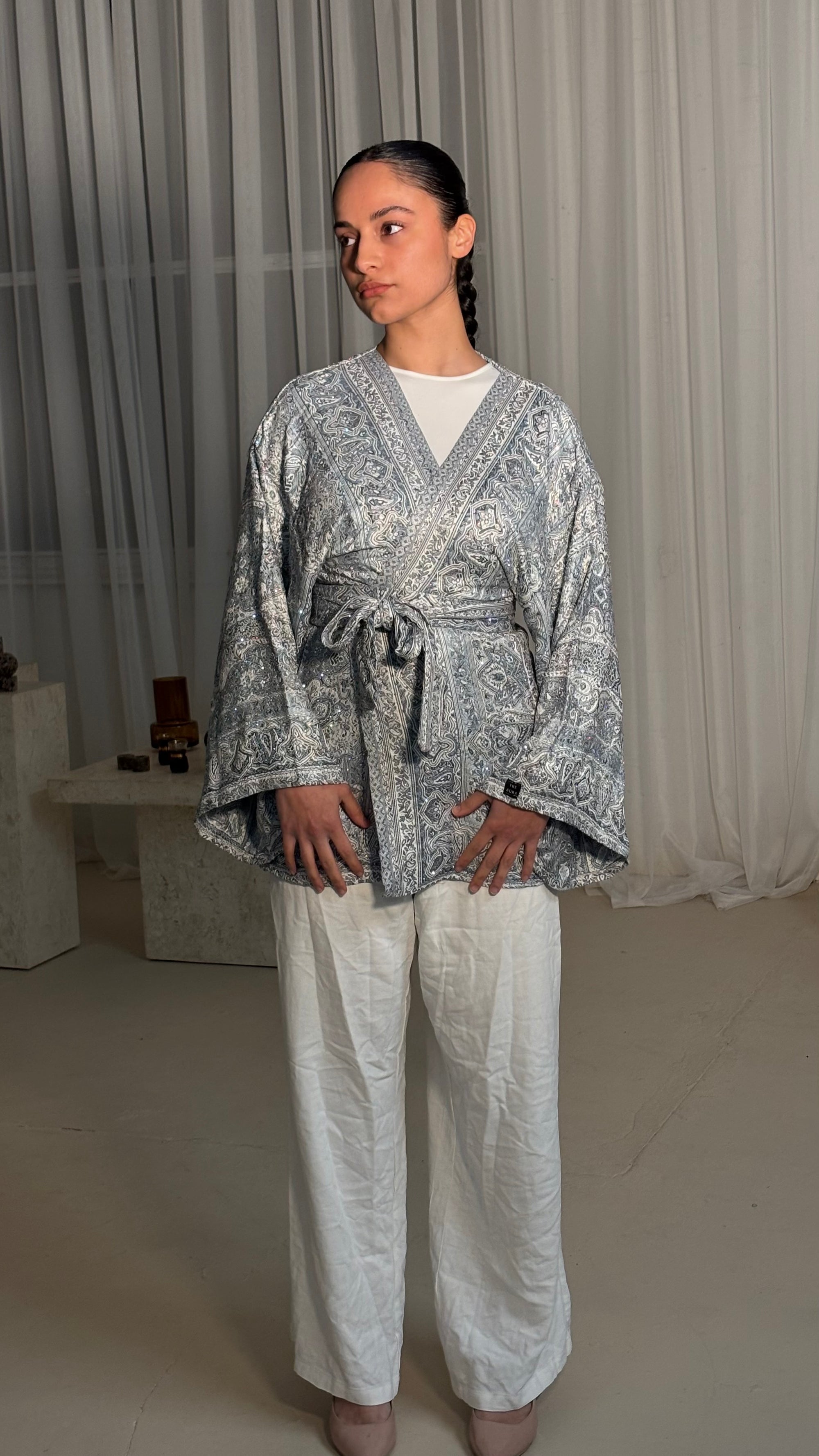 Blue White Kimono