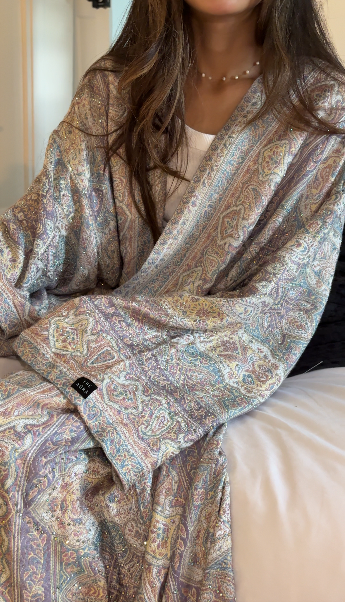 Pashmina Abaya - Lilac