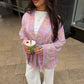 Pink paisley kimono