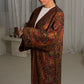 Black Orange Abaya
