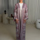 Pink Light Blue Abaya