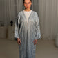 Blue White Abaya