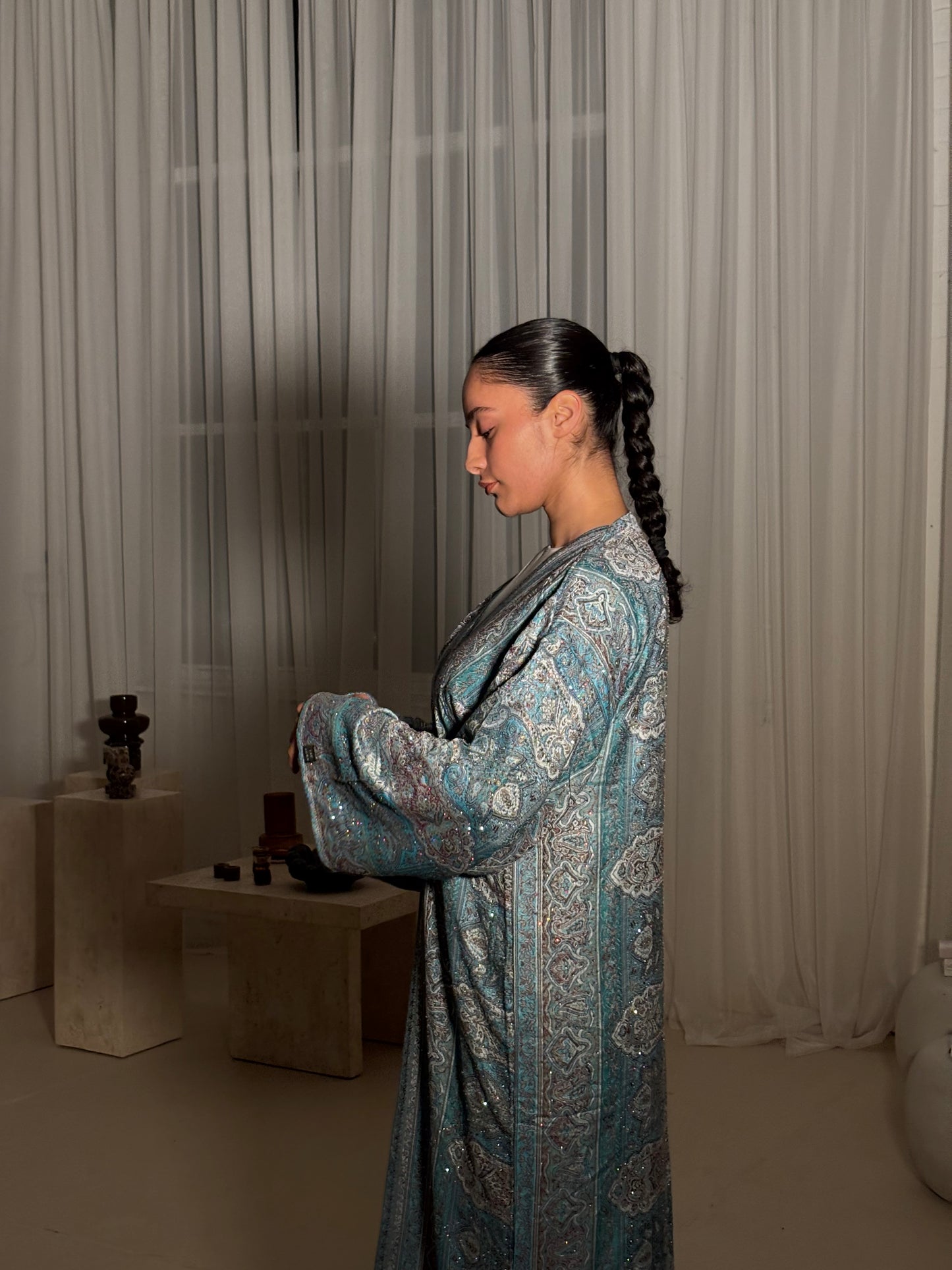 Blue Abaya