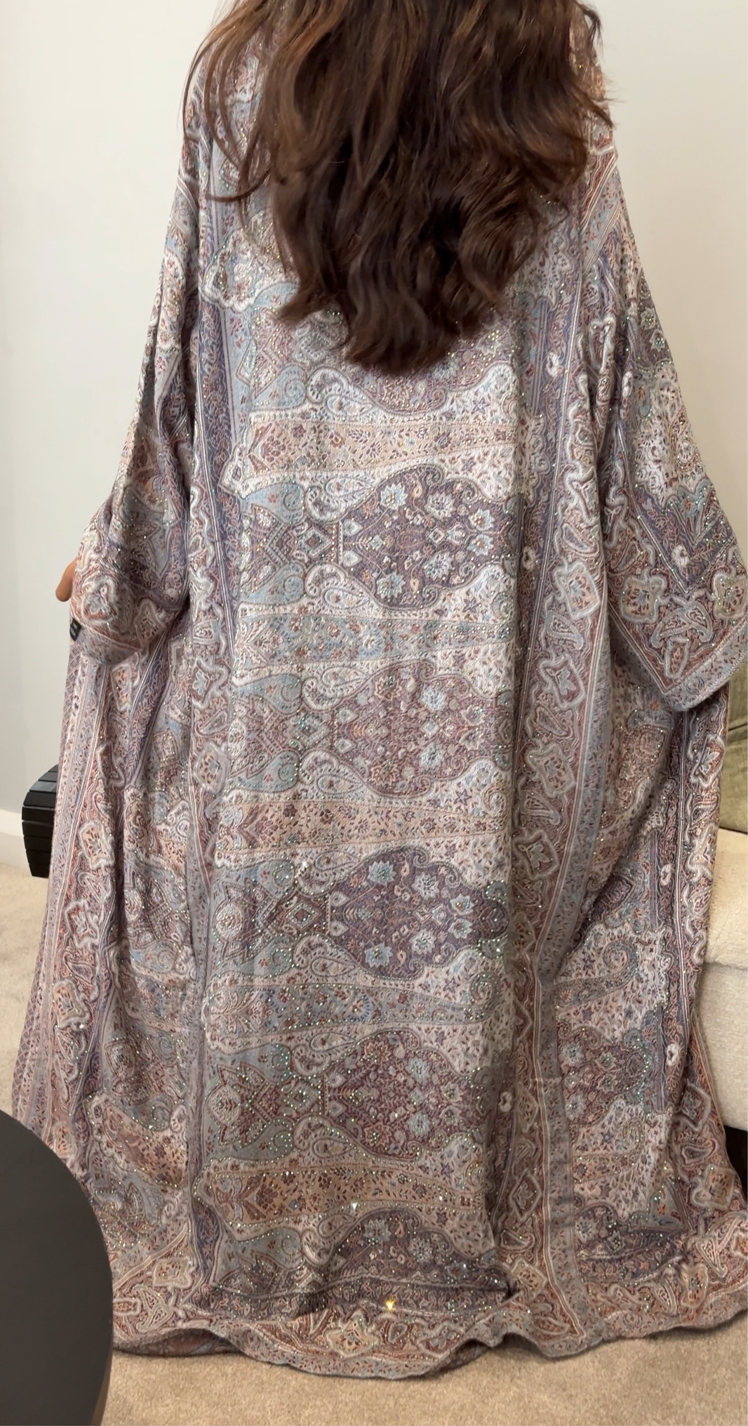 Pashmina Abaya - Dark Blue
