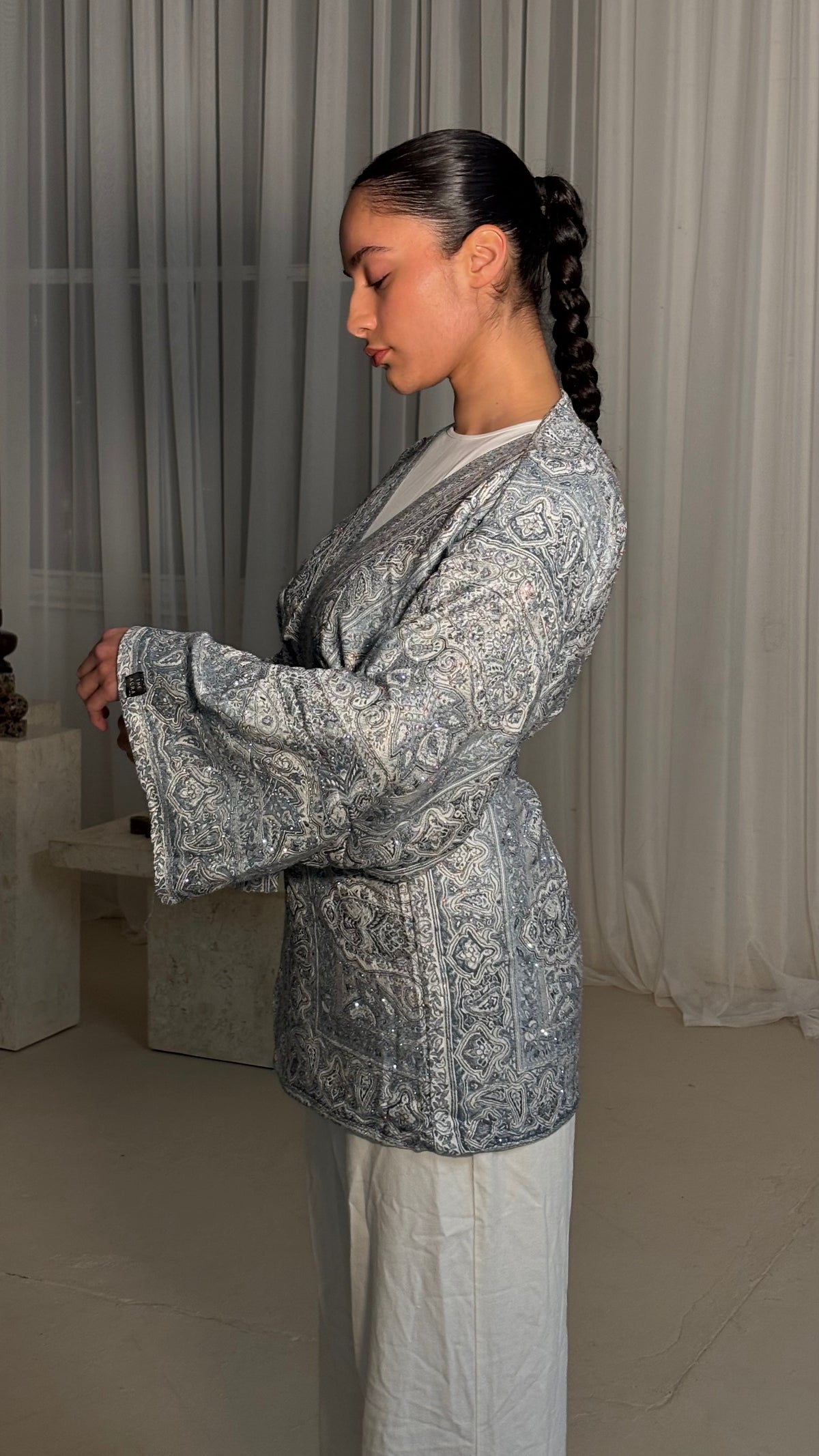 Blue White Kimono