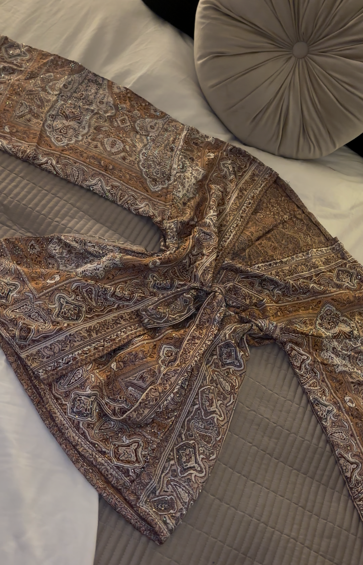 Brown Wrap Top