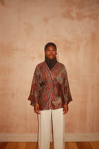 Multicolour Wrap Top