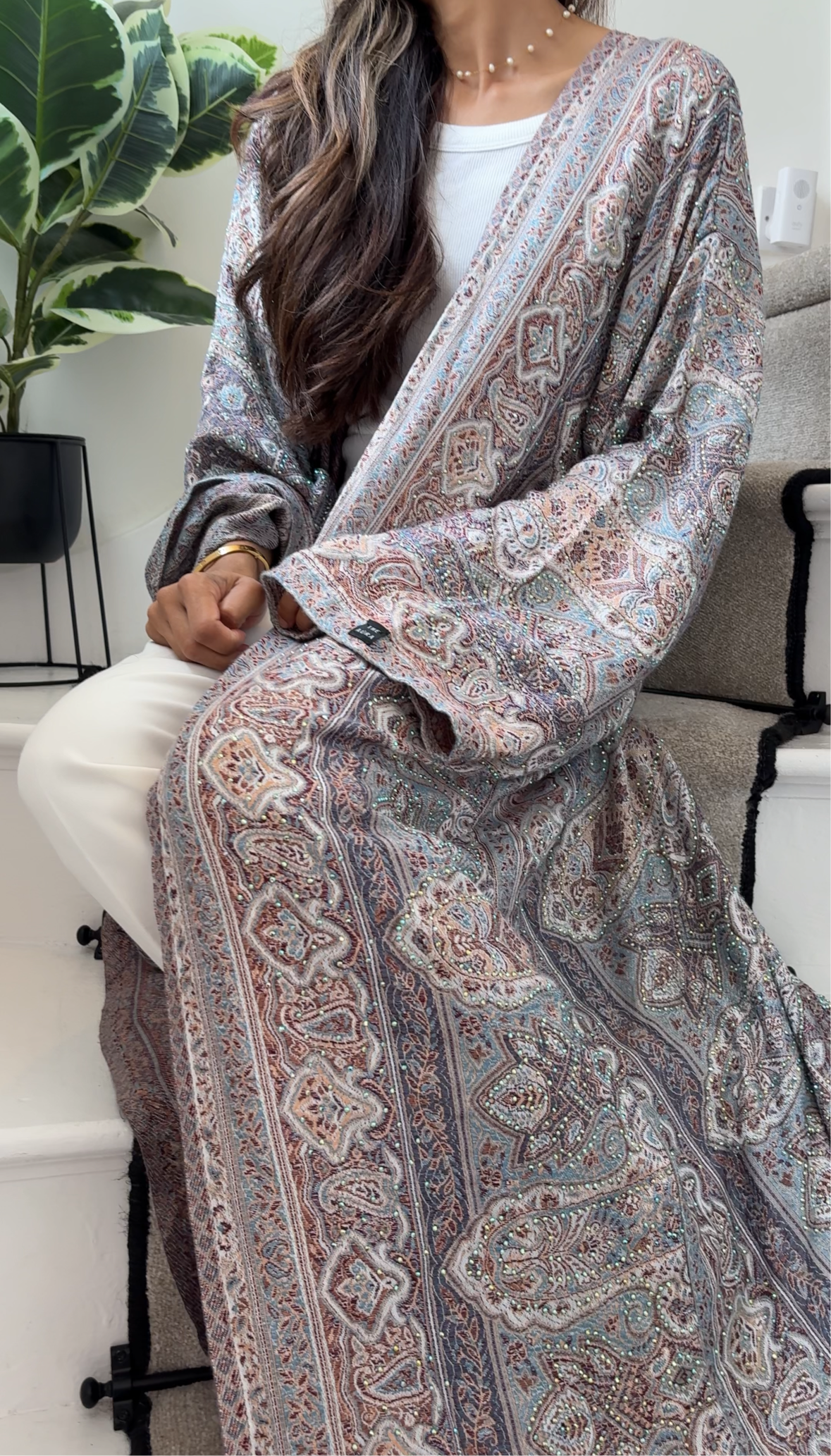 Pashmina Abaya - Dark Blue
