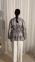 Blue Brown Kimono