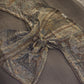 Blue Gold Wrap Top