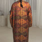 Black Orange Abaya