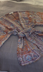 Orange Purple Kimono