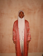 Pink Red Abaya