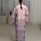 Pink Light Blue Abaya