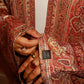 Maroon Orange Abaya - Tall