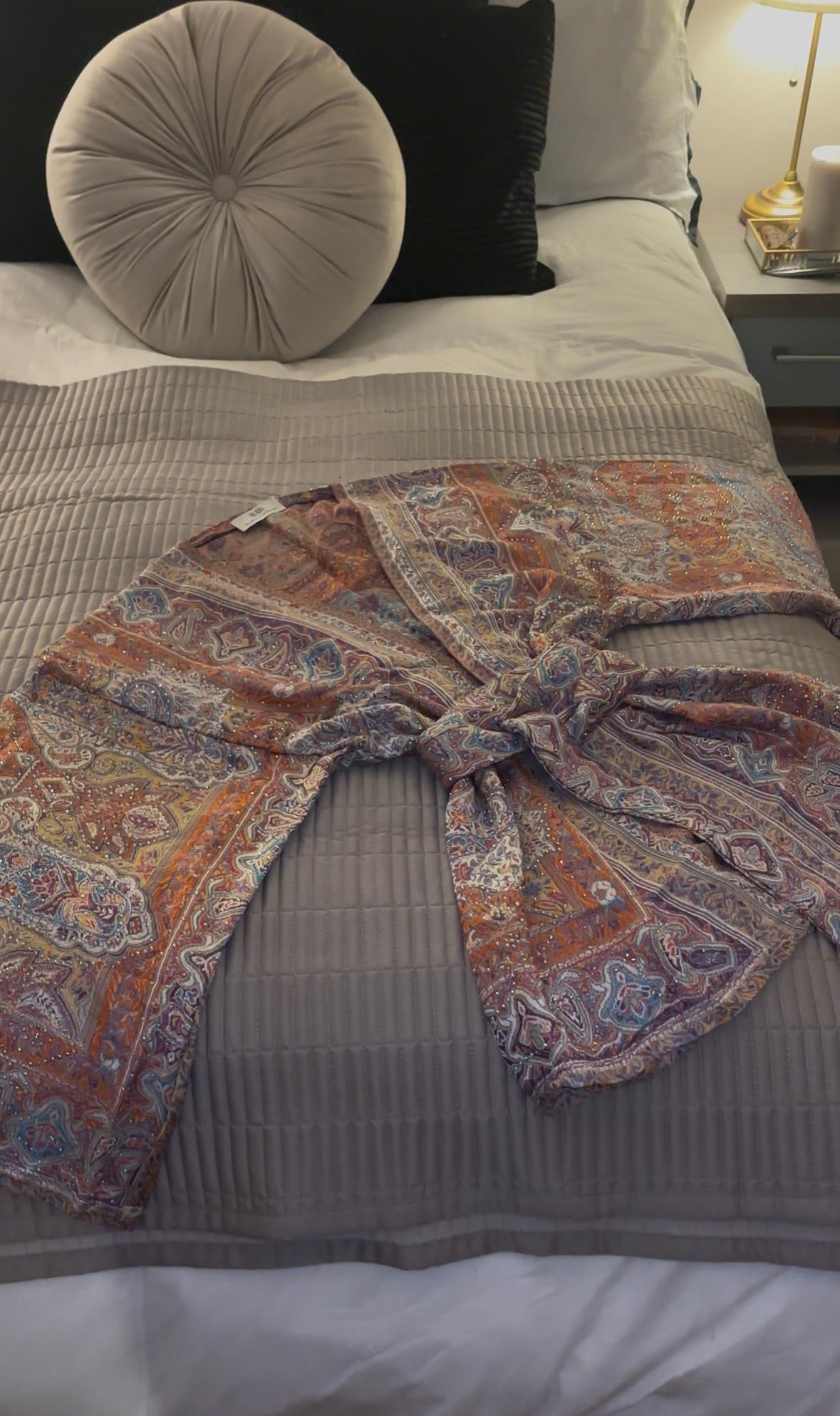 Orange Purple Kimono