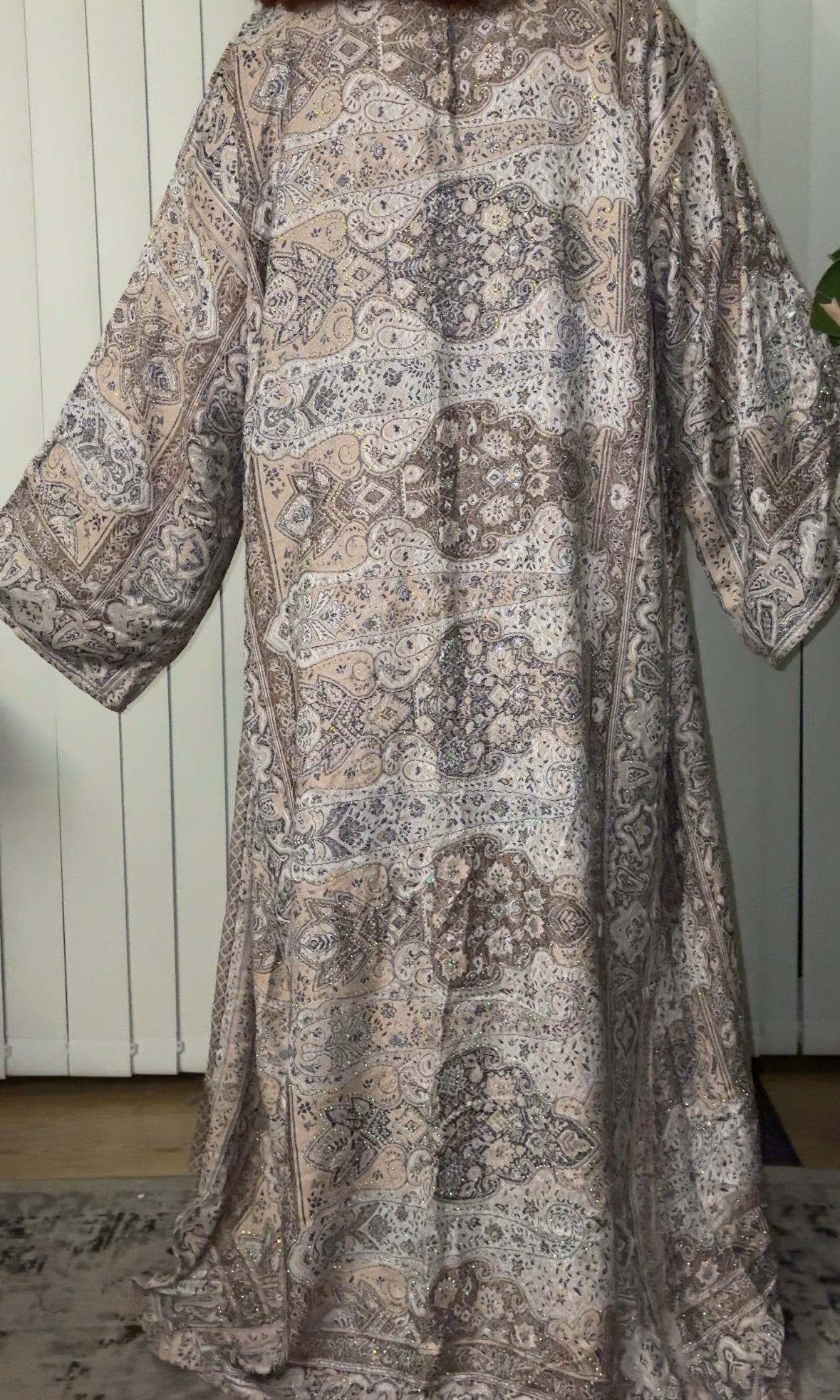 Pashmina Abaya - Brown Grey