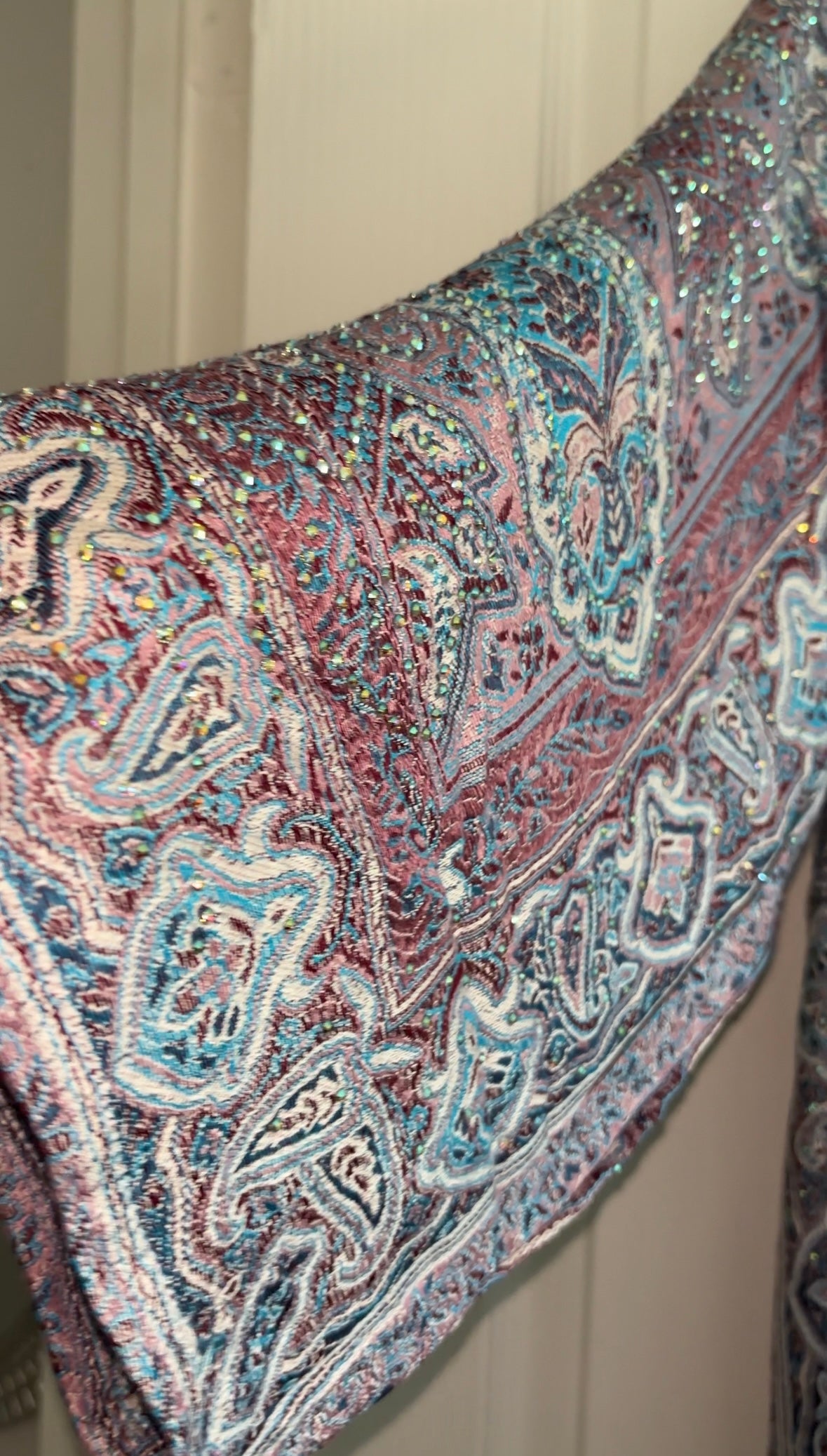 Pashmina Abaya - Blueberry