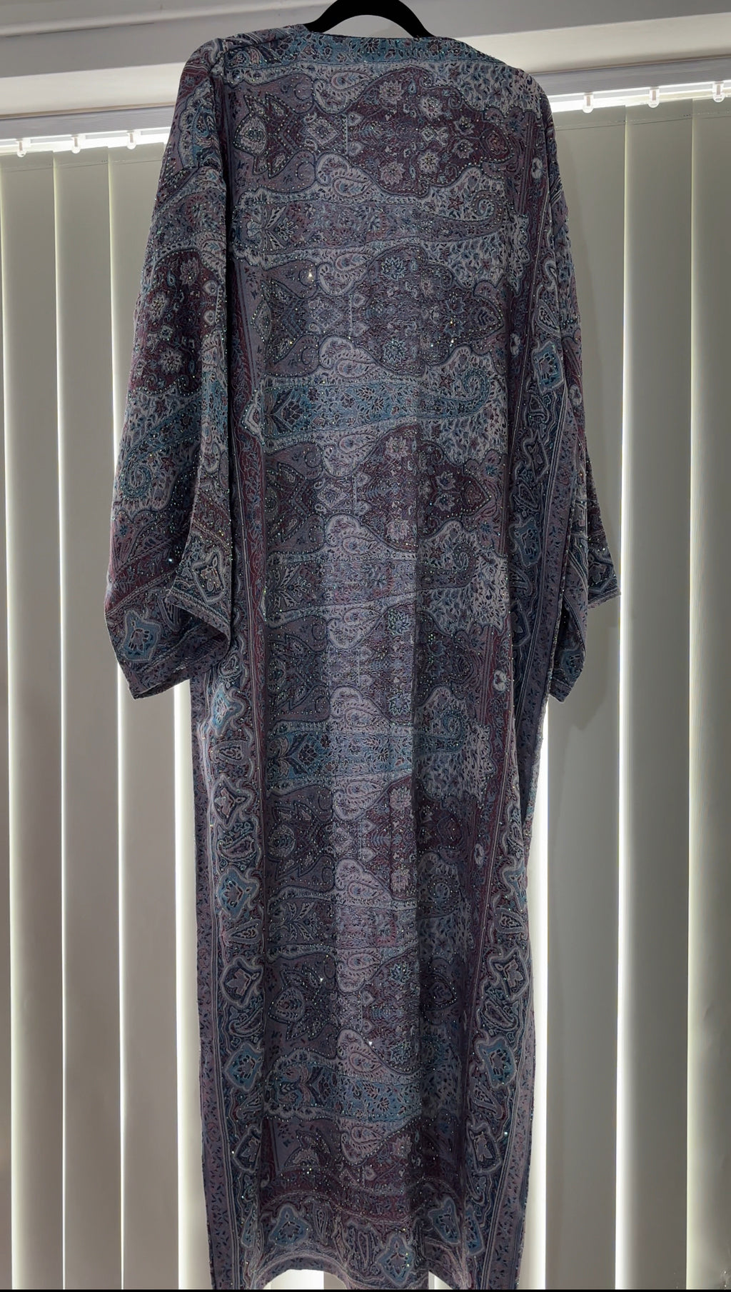 Pashmina Abaya - Blueberry