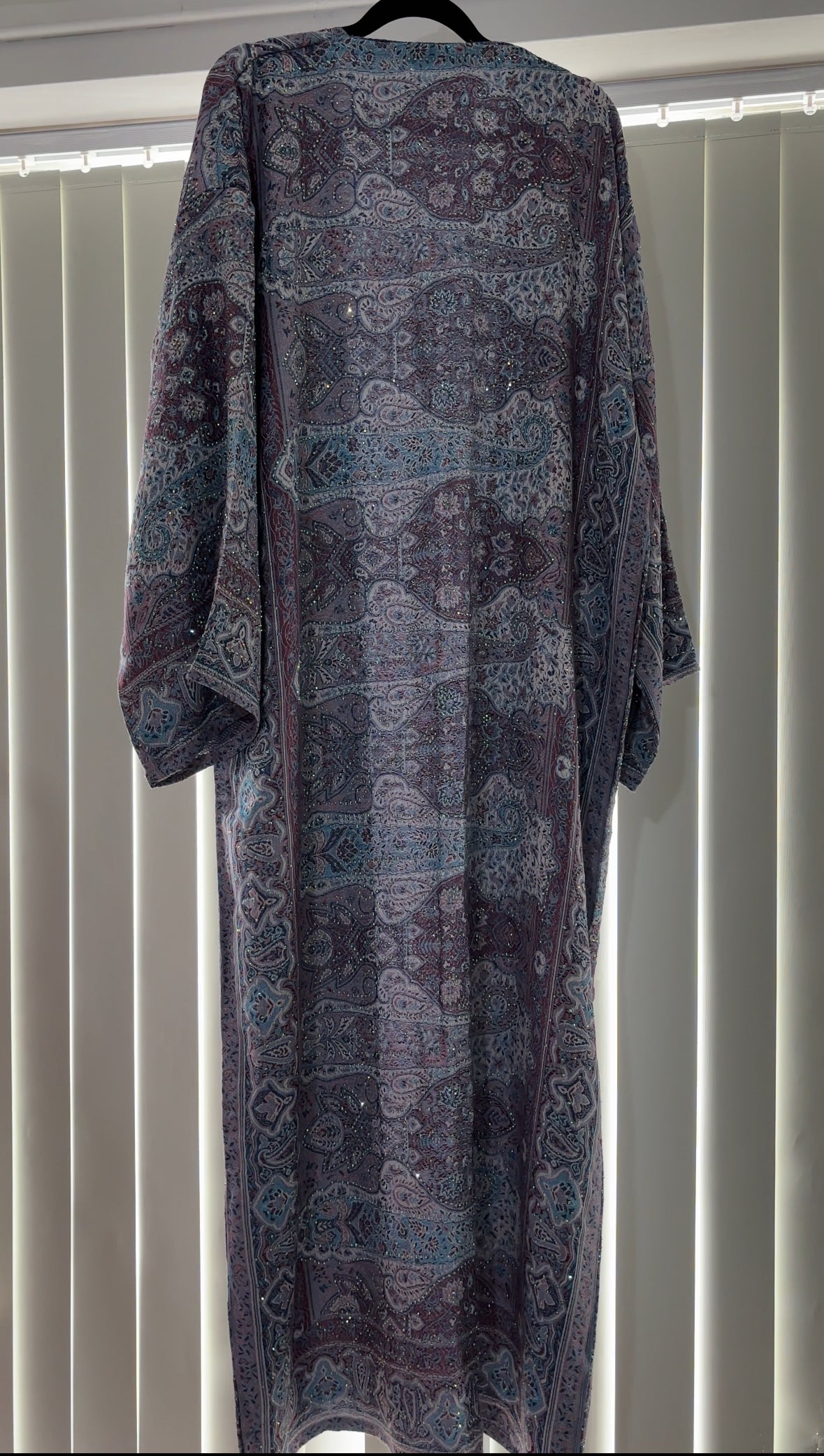 Pashmina Abaya - Blueberry