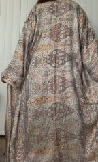 Pashmina Abaya - Blue Gold