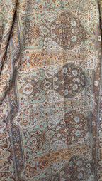 Pashmina Abaya - Blue Gold
