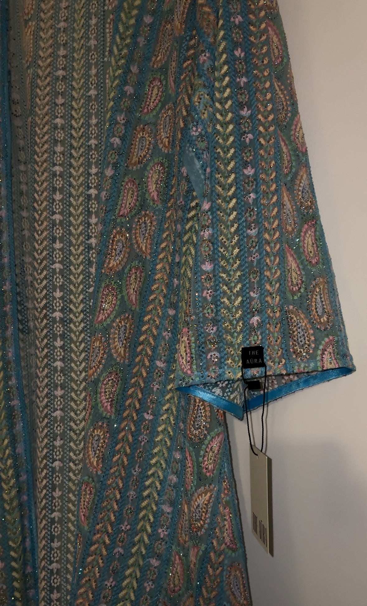 Paisley Abaya - Electric Blue