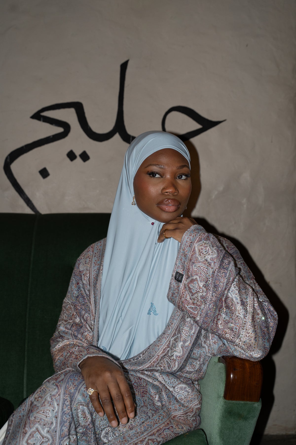 Dark Blue Abaya