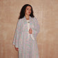 White Paisley Abaya