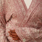 Pink White Abaya