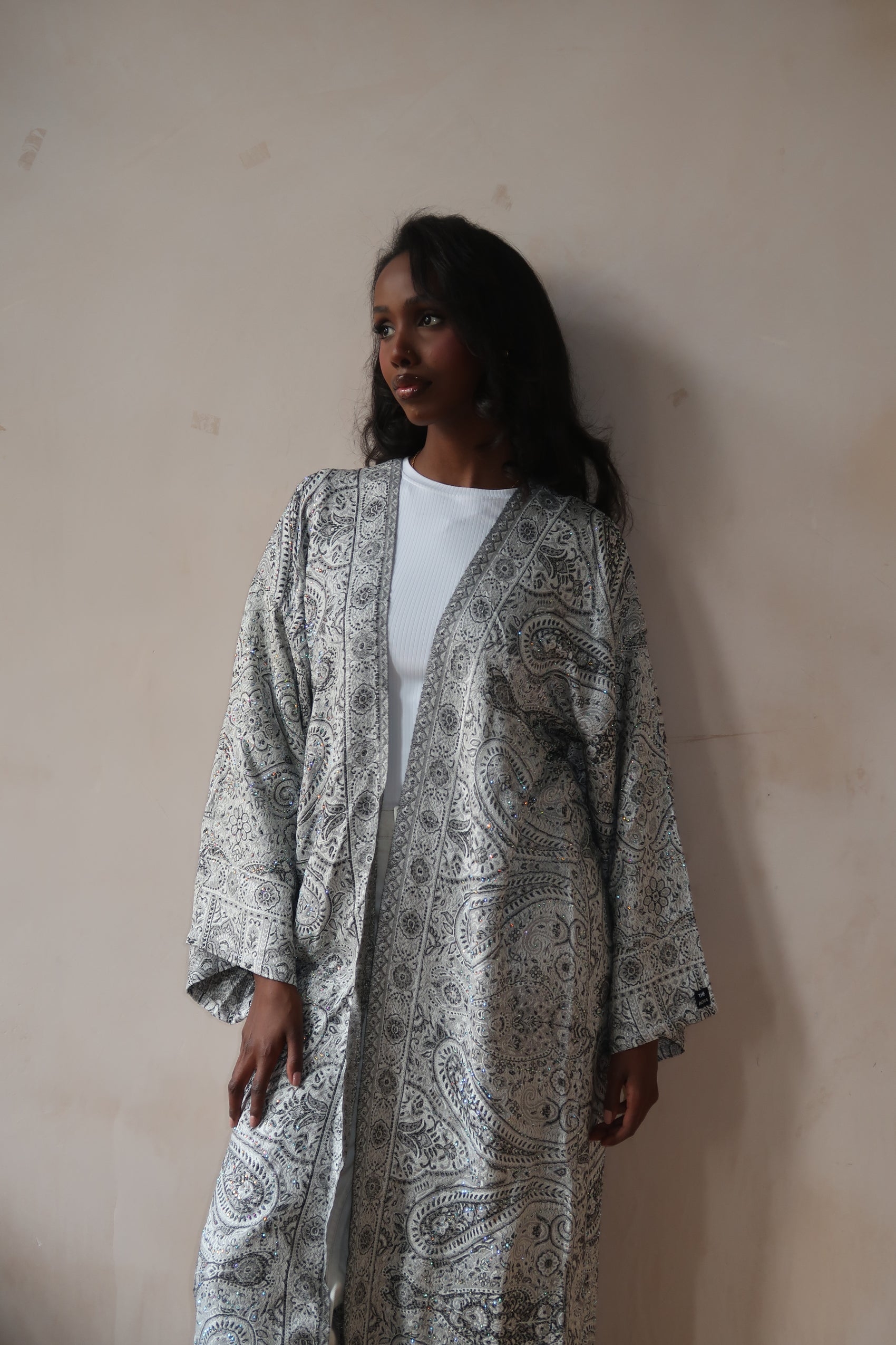 Snow Leopard Abaya