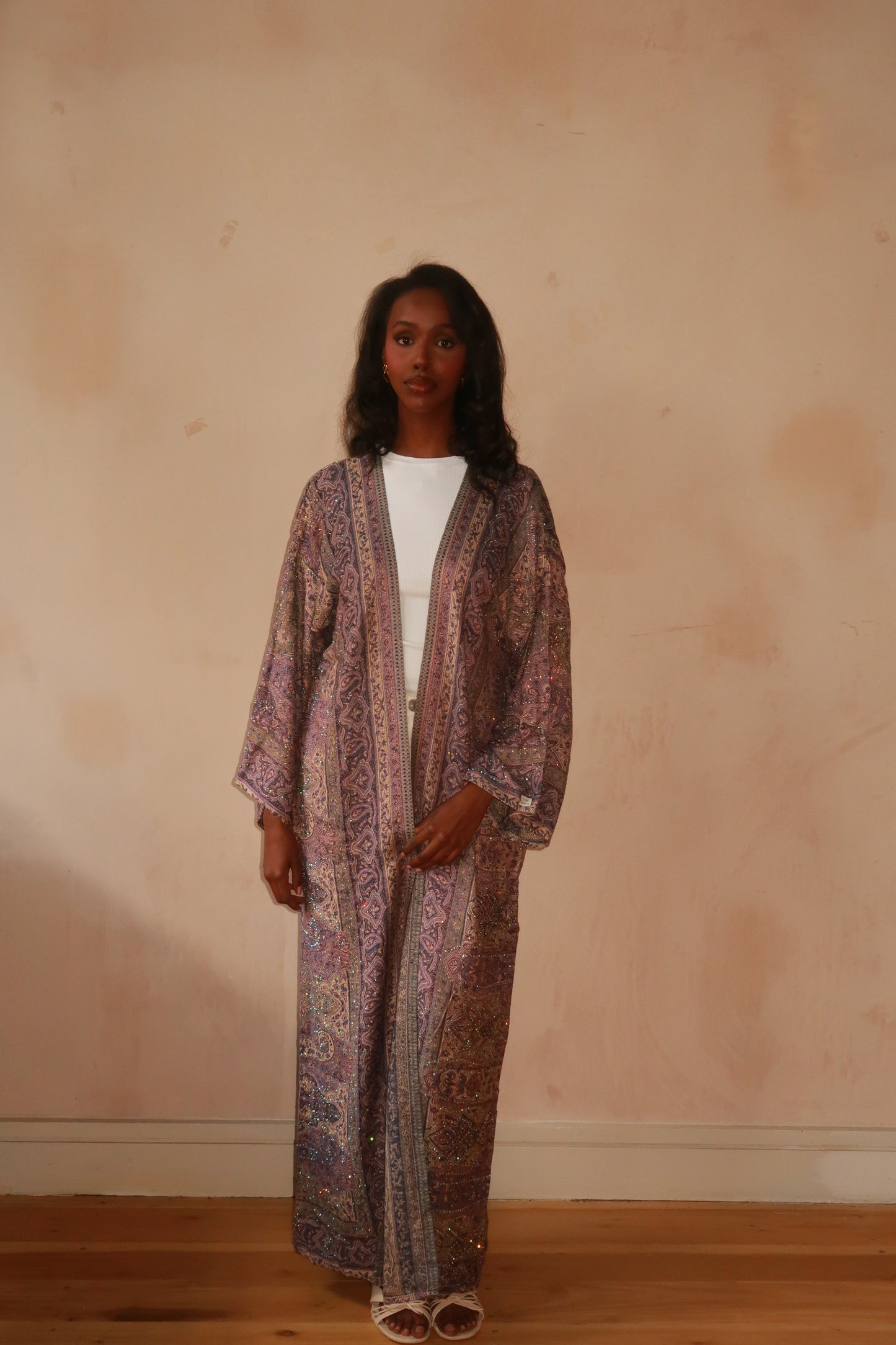 Deep Purple Custard Abaya