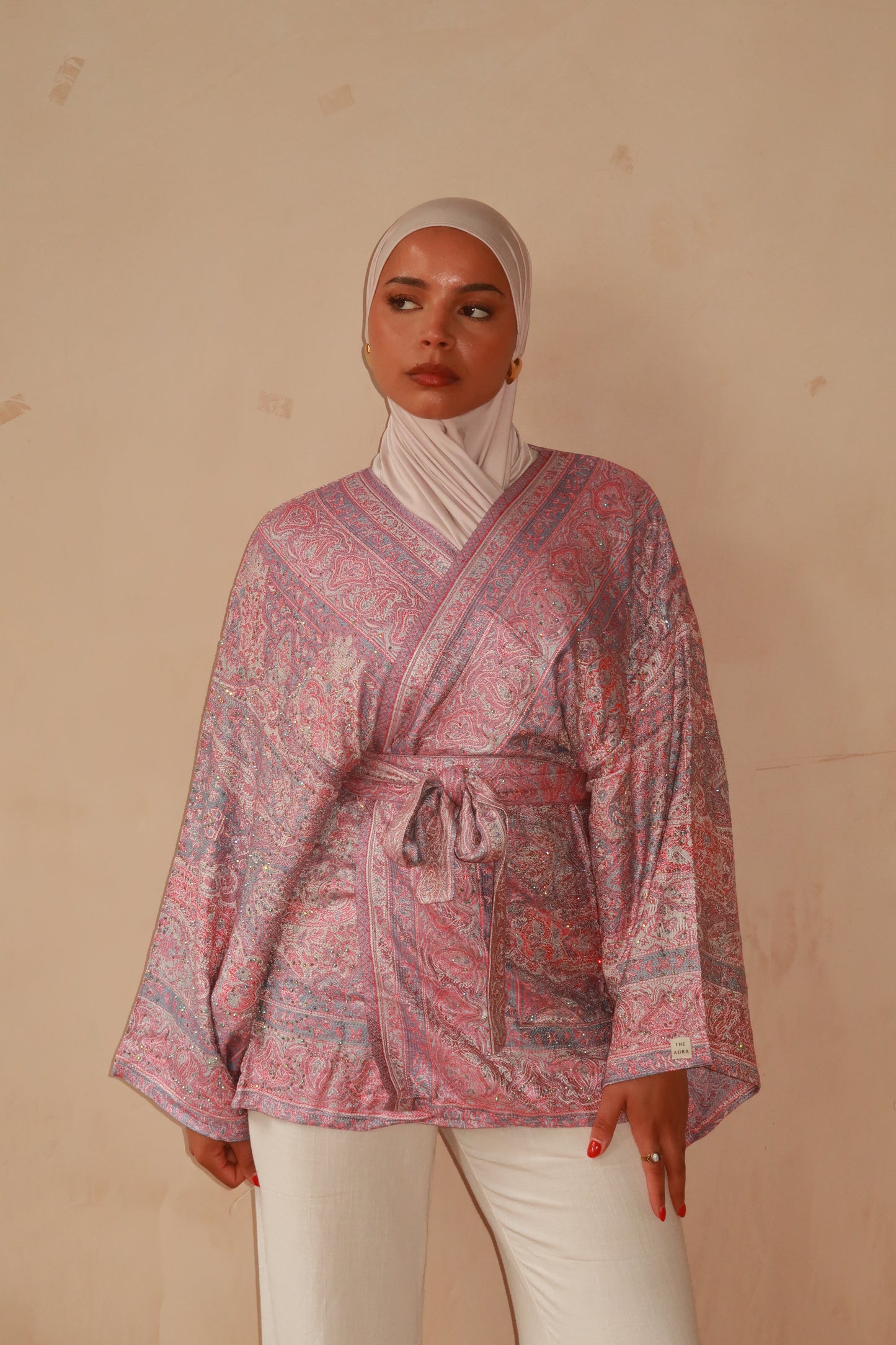 Pink Blue Kimono
