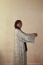 Black White Abaya