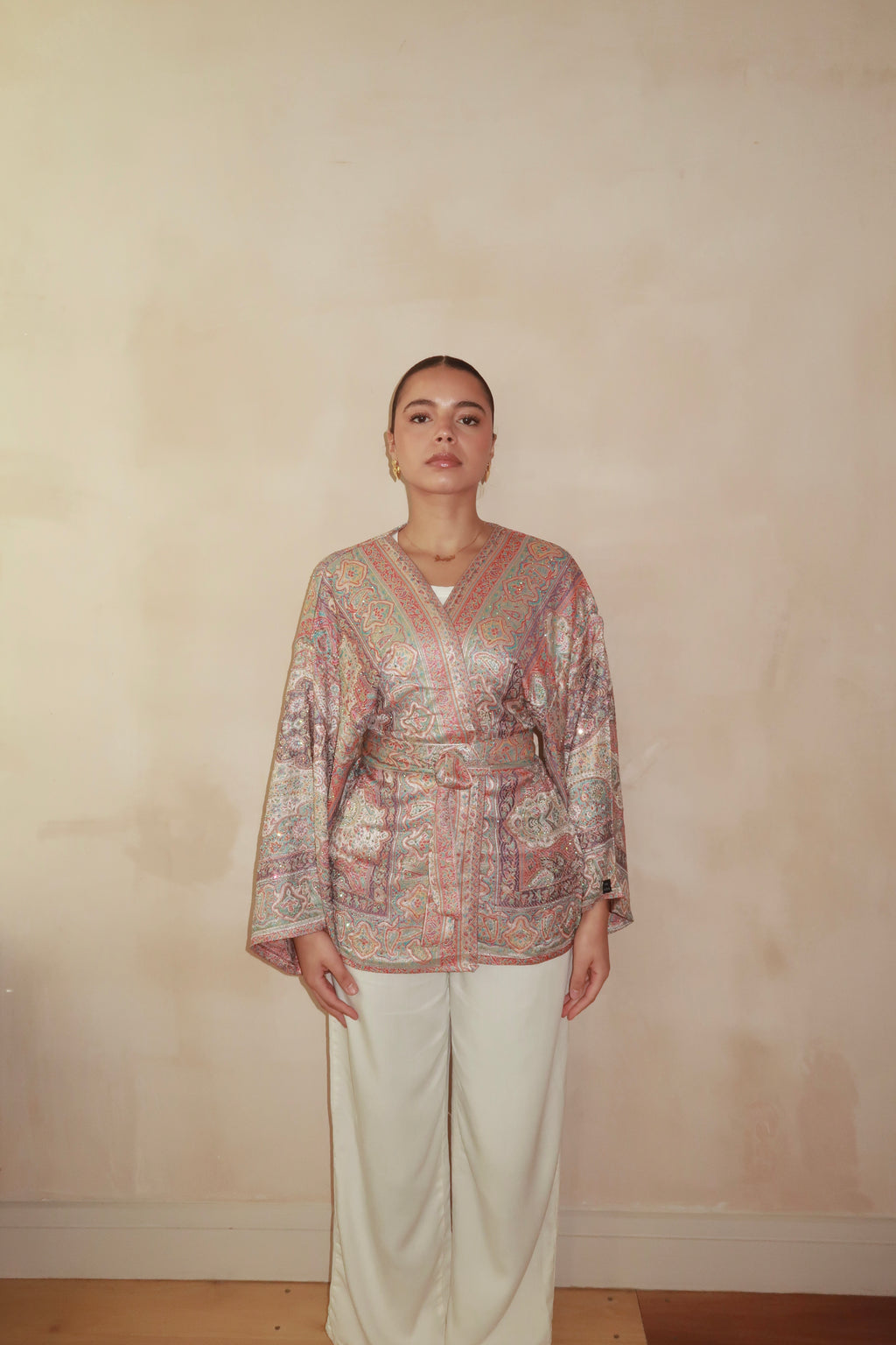 Orange Blue Purple Kimono